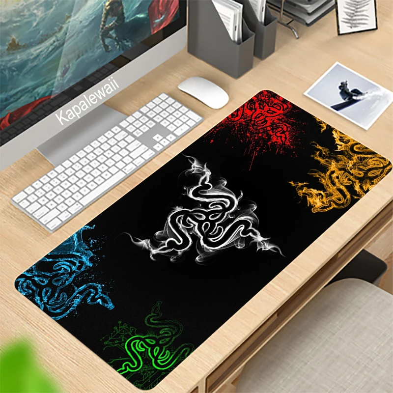 

Razer 900x400x2mm Extra Large Mouse Pad Big Computer Gaming Mousepad Rubber With Locking Edge Gaming Mouse Mat PC Gamer Desk Mat