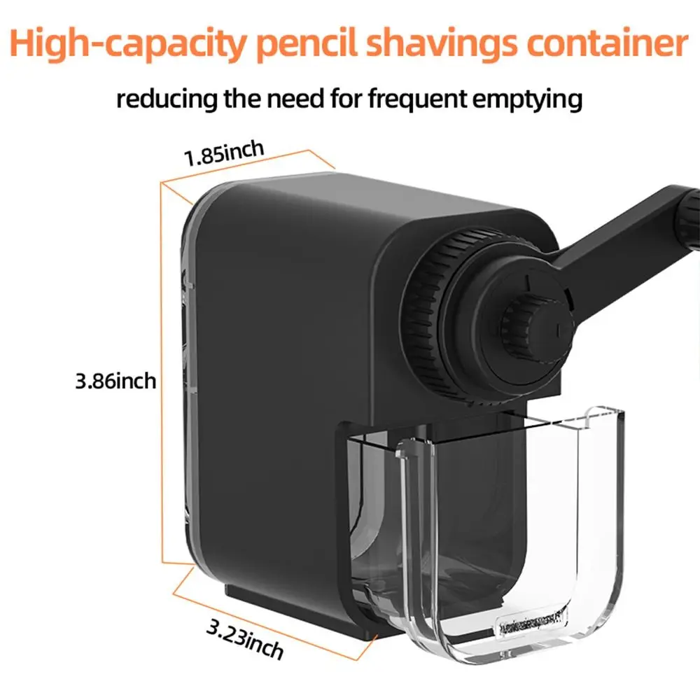 

Automatically Enters Lead Hand Crank Pencil Sharpener Charcoal/Colored/Graphite Pencils Suitable 6-8mm Manual Pencil Sharpener