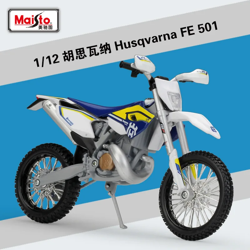 

Maisto 1/12 Scale Diecast Motorbike Toys Husqvarna FE 501 Die-Cast Metal Motorcycle Model Toy For Boys Kids Gift Collection Play
