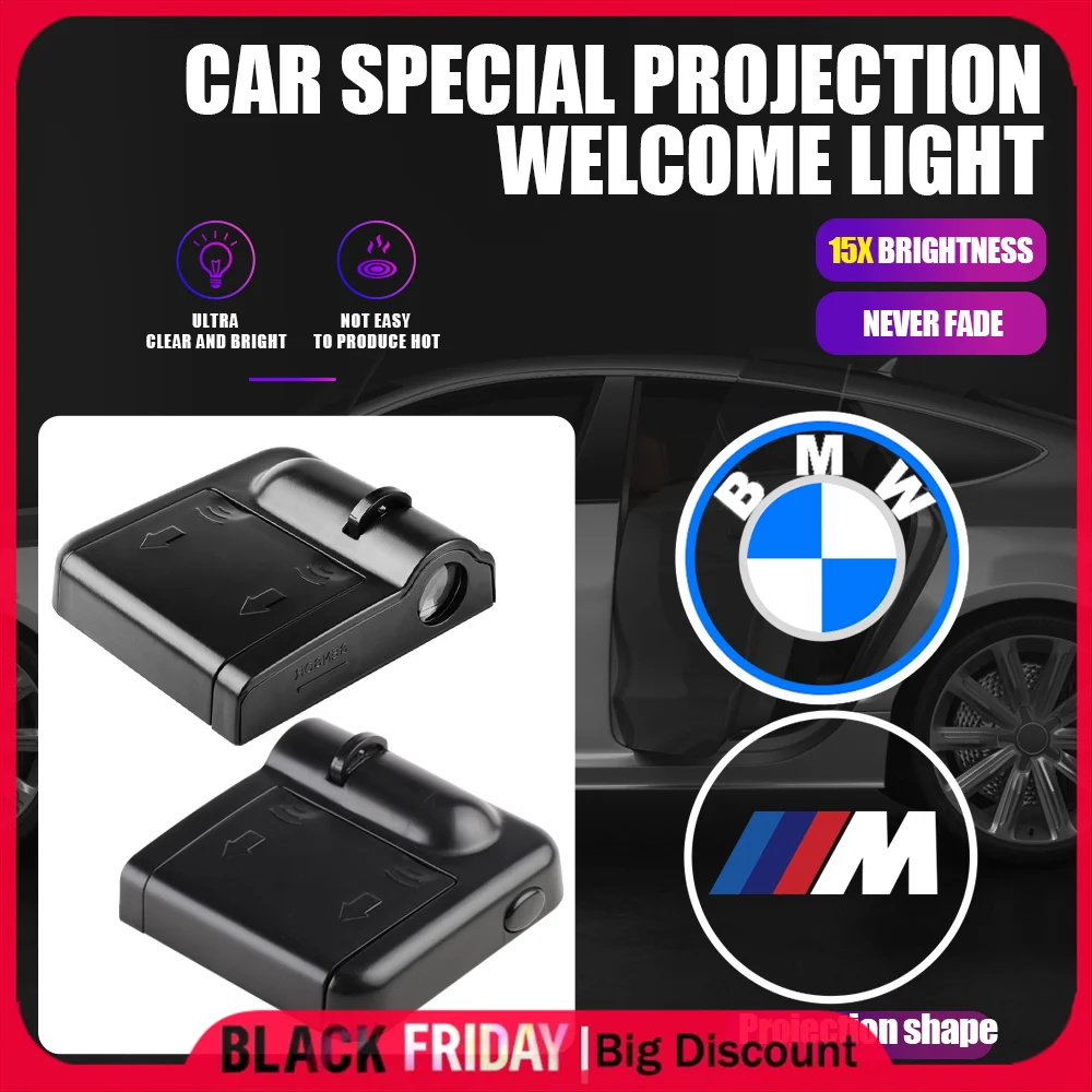 2 шт. HD автомобильные двери беспроводные приветственные огни лазерные лампы для