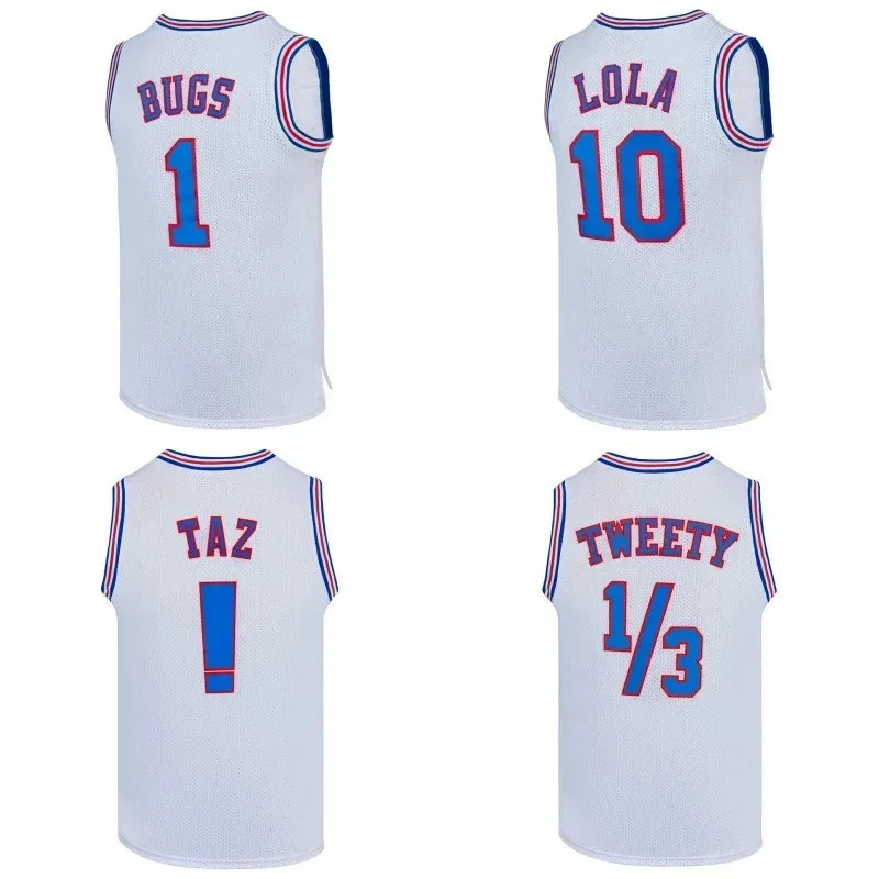 Фото 2025 aaa Movie Space Jam Lola bugs баскетбольные майки мужские топы без рукавов Tune Squad дышащая твиety Taz D утка швейная рубашка №2