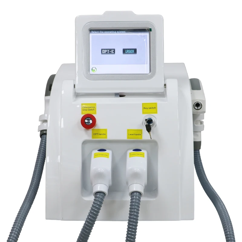 

2 in 1 SHR OPT + Radio Frequency + ND-YAG Tattoo Removal Machine, E-LIGHT / OPT / IPL Carbon Epilator