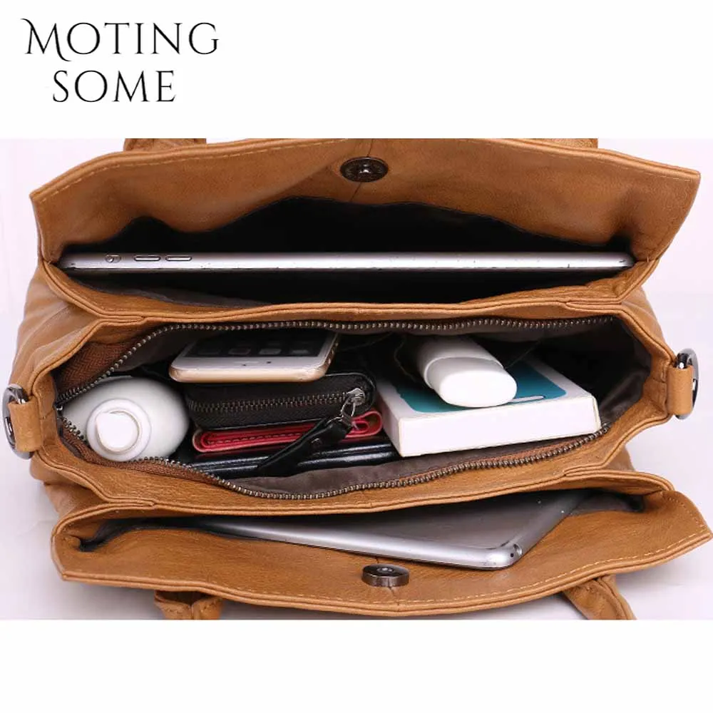 Классическая Женская Сумка На Плечо Motingsome Черная Сумка-тоут В Стиле Ретро