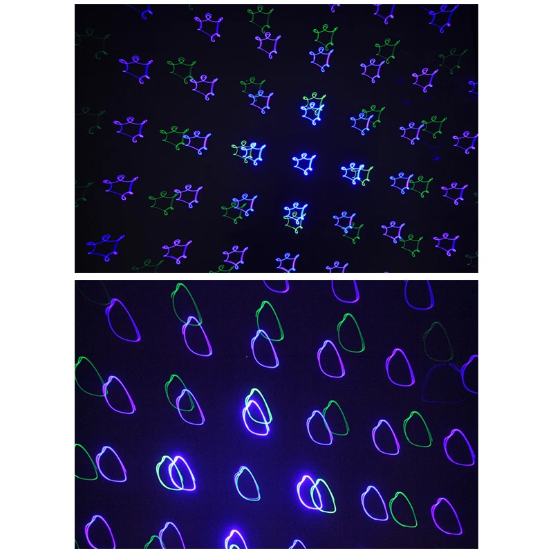 RGB Full Color Scan Lights Projector DJ Home Party Gig Beam Effect Laser Stage Lighting Music Auto Master-slave Stage Lamp enlarge
