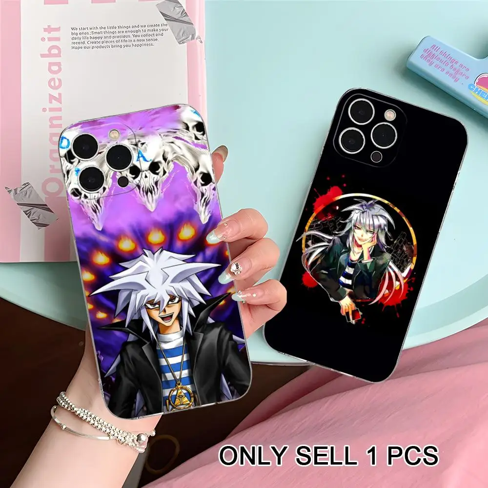 Фото Чехол для телефона Yugioh Yami Bakura для iPhone 17 16 15 14 13 12 11 X XR XS Air Pro Max Plus Mini, мягкий прозрачный чехол из ТПУ №5