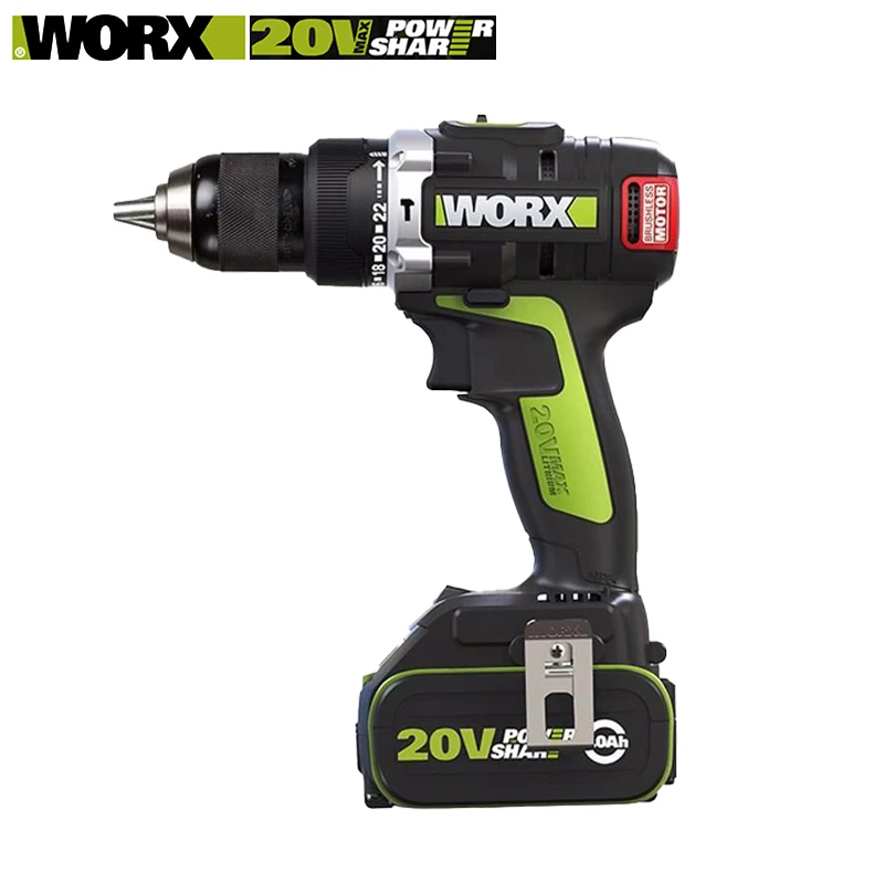 

Ударная дрель WORX WU189, 20 В, 60 нм, макс. 2000 об/мин, ударная многофункциональная платформа с аккумулятором 32000bpm