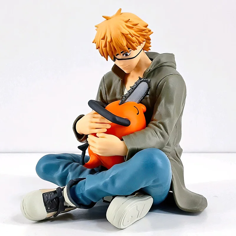 

11cm Anime Action Figures Bandai Original Chainsaw Man Break Time Collection Vol.1 Denji Pochita Dolls Toys Gifts For Kids