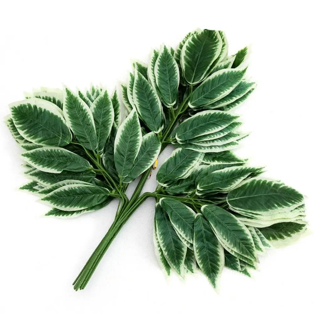 Новинка 10 стилей листья деревьев банана зеленые искусственные гинкго билоба