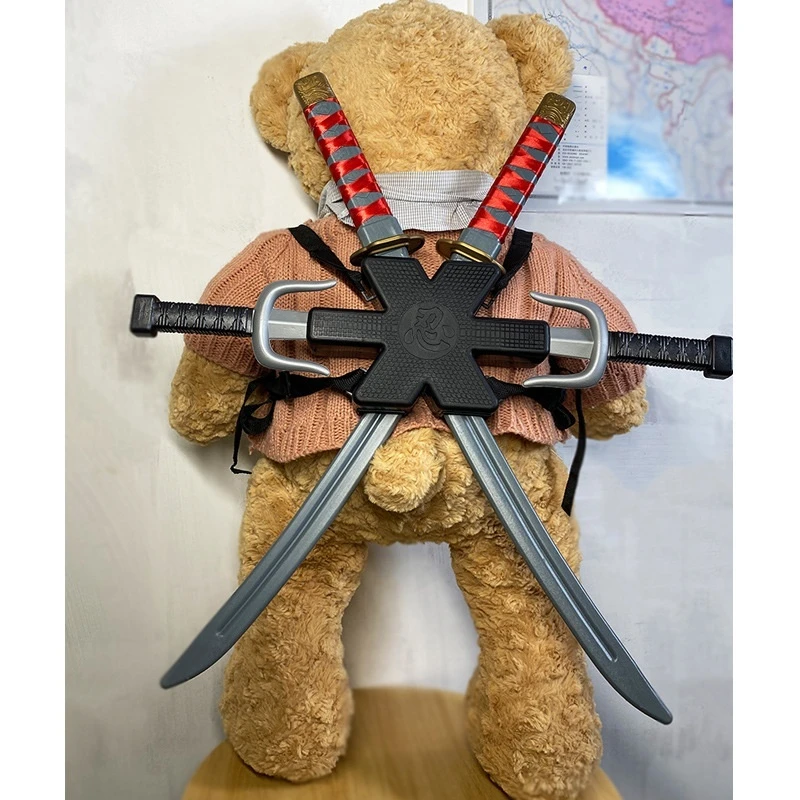 2024 Новый 56 см Хэллоуин Дэдпул Костюм Самурай Ниндзя Пластик Ретро Длинный Нож