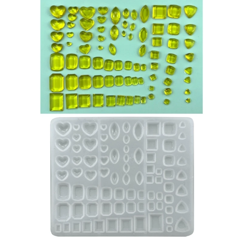 Square Shape Epoxy Resin Moulds Crystal Diamond Jewelry Casting Mould DIY Art