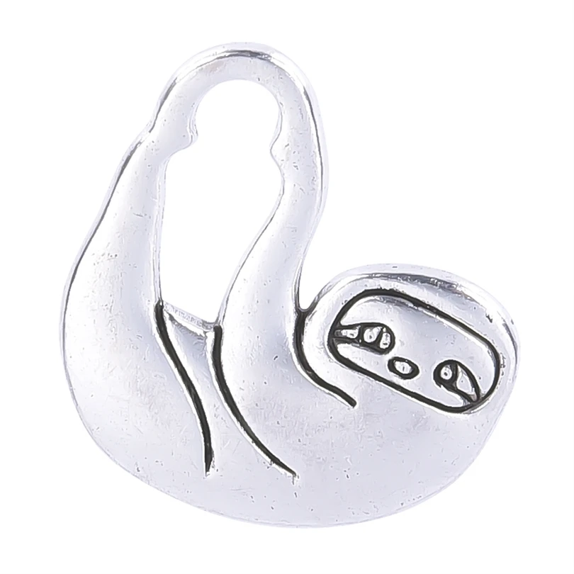 

10pcs Charms Cute Animal Sloth 18x16mm Antique Silver Color Bradypod Pendants DIY Crafts Making Findings Handmade Tibetan Jewelr
