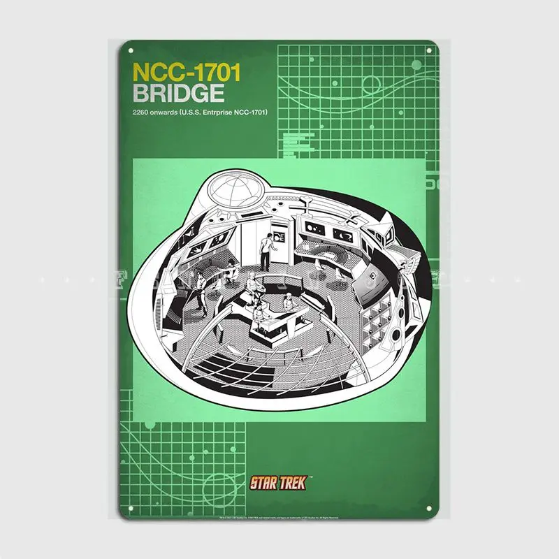 Ncc1701 мост металлический знак Клубная вечеринка гостиная Ретро Декор стен