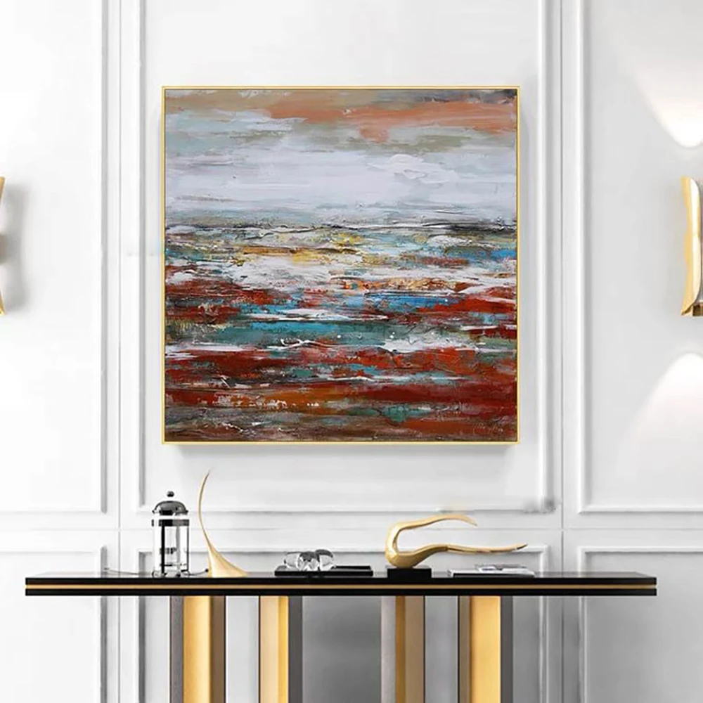 Современная домашняя декоративная живопись искусственная роспись абстрактная