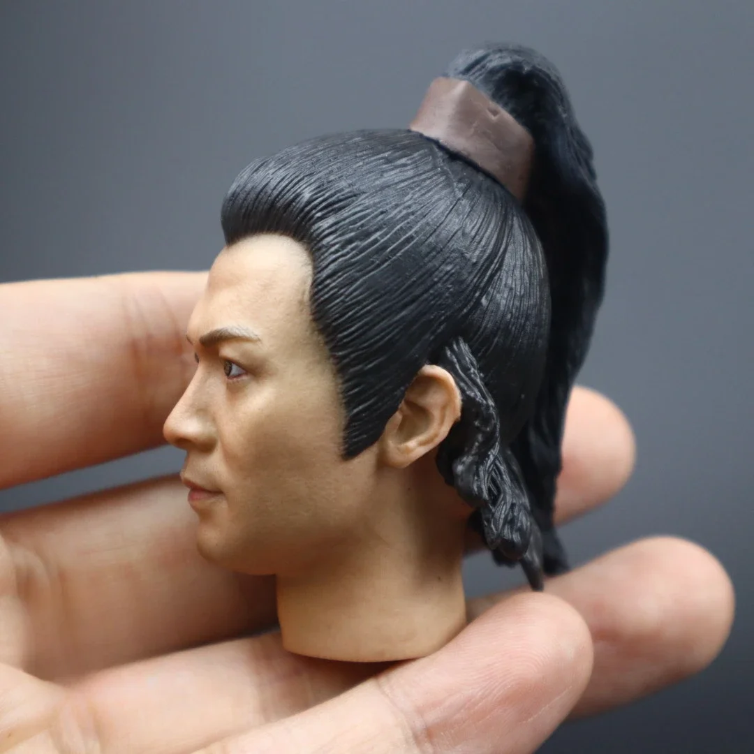 1/6 Scale Chinese Ancient Hero Guo Jing Head Carving Song Dynasty Male Solider Played for 12in Action Figure DIY Toy