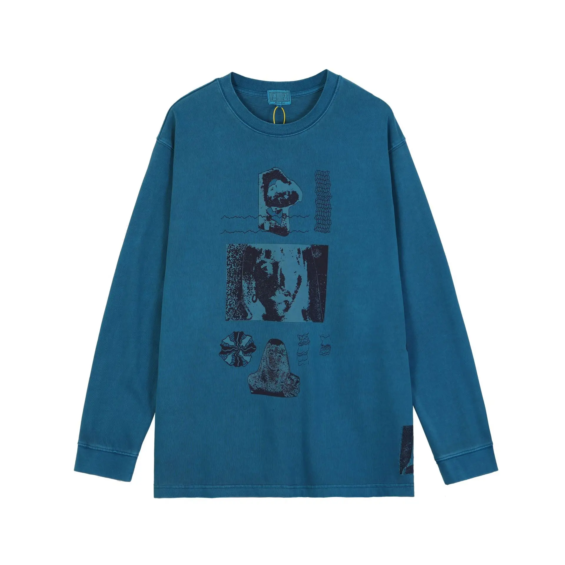 

Men Woman 1:1 Best Quality Crewneck Cav Empt Hoodies Patchwork Royal Blue CAVEMPT C.E Sweatshirts