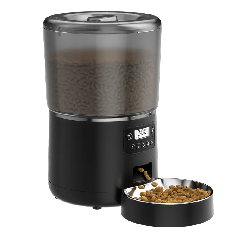 

Automatic Pet Feeder for Cats Anti-Block Slow Dog Feeder Large Capacity Timing Cat Food Dispenser Wirelessly Dogs Timing Feeder