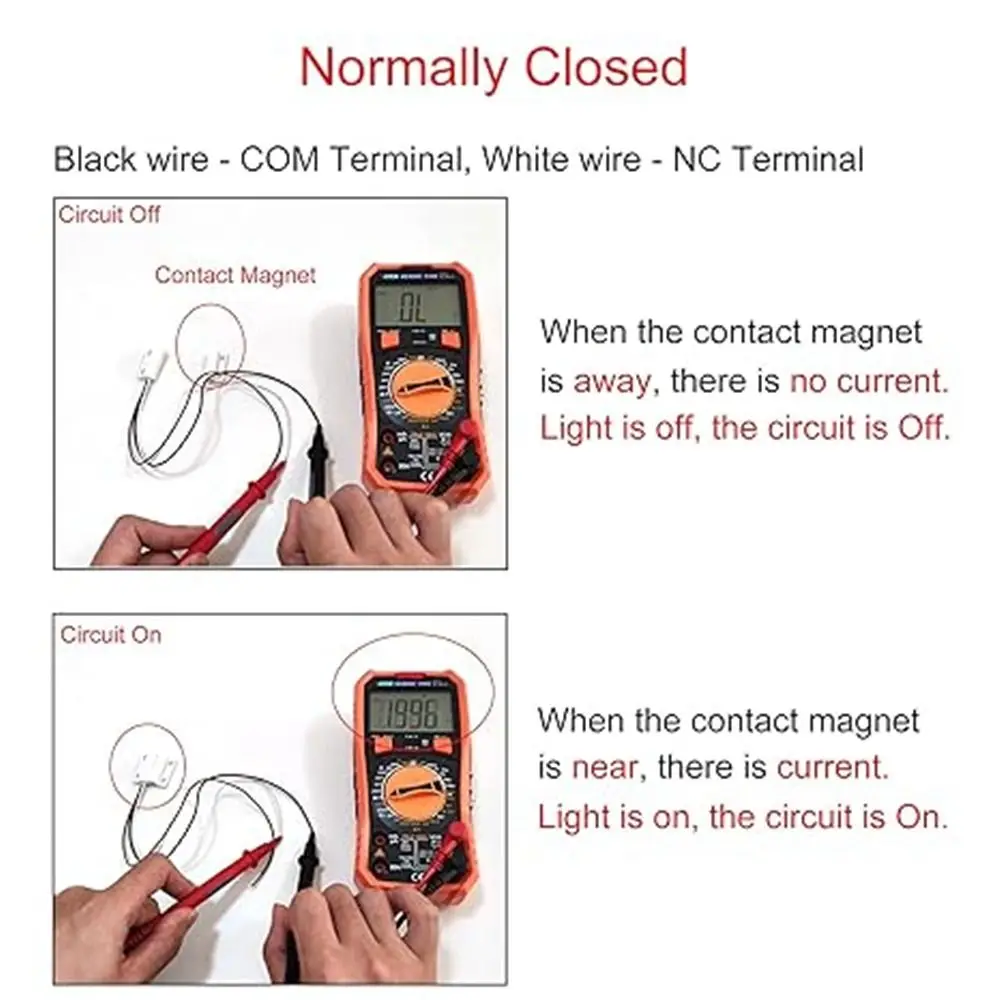 Магнитный язычковый переключатель проводной с поверхностным креплением клейкой