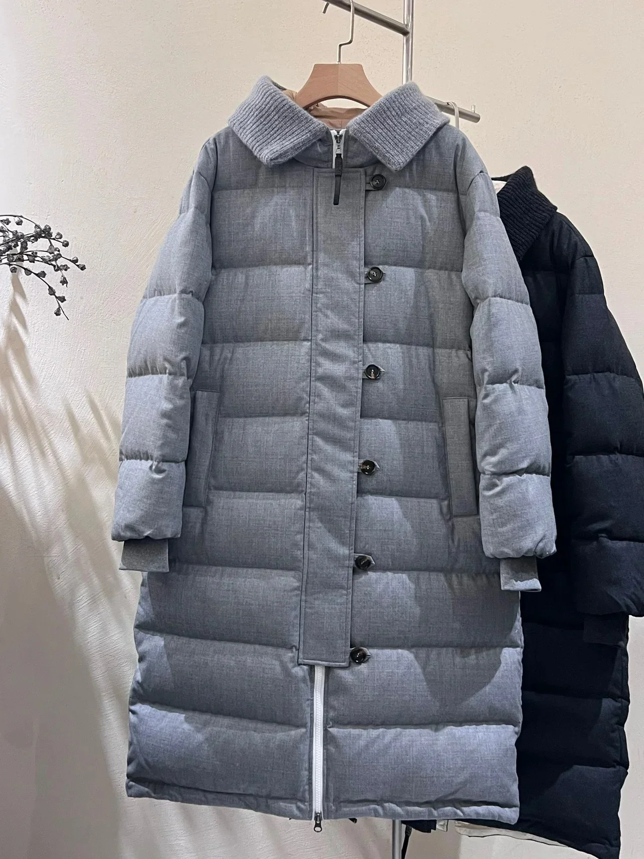 Зимняя длинная куртка 2024 гусиный пух для женщин высококачественные роскошные