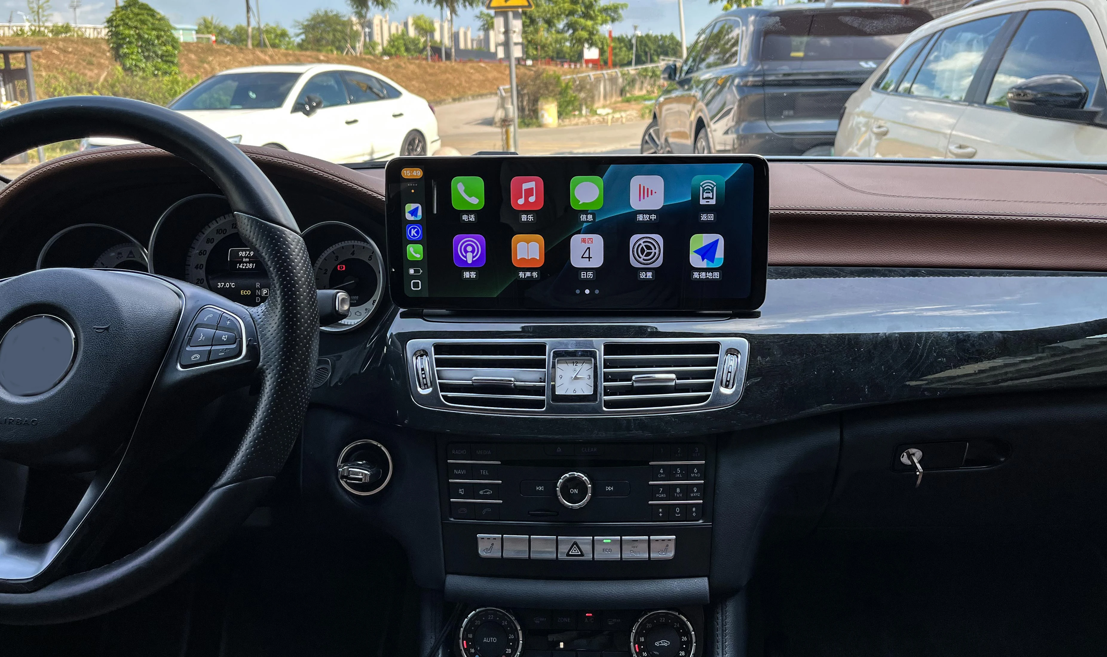 Фото Автомобильное радио 10,25 дюйма для Mercedes Benz CLS 2010-2013, 8-ядерный Android 10, мультимедийный видеоплеер, навигация, Carplay, GPS, DSP, 5G WIFI №1