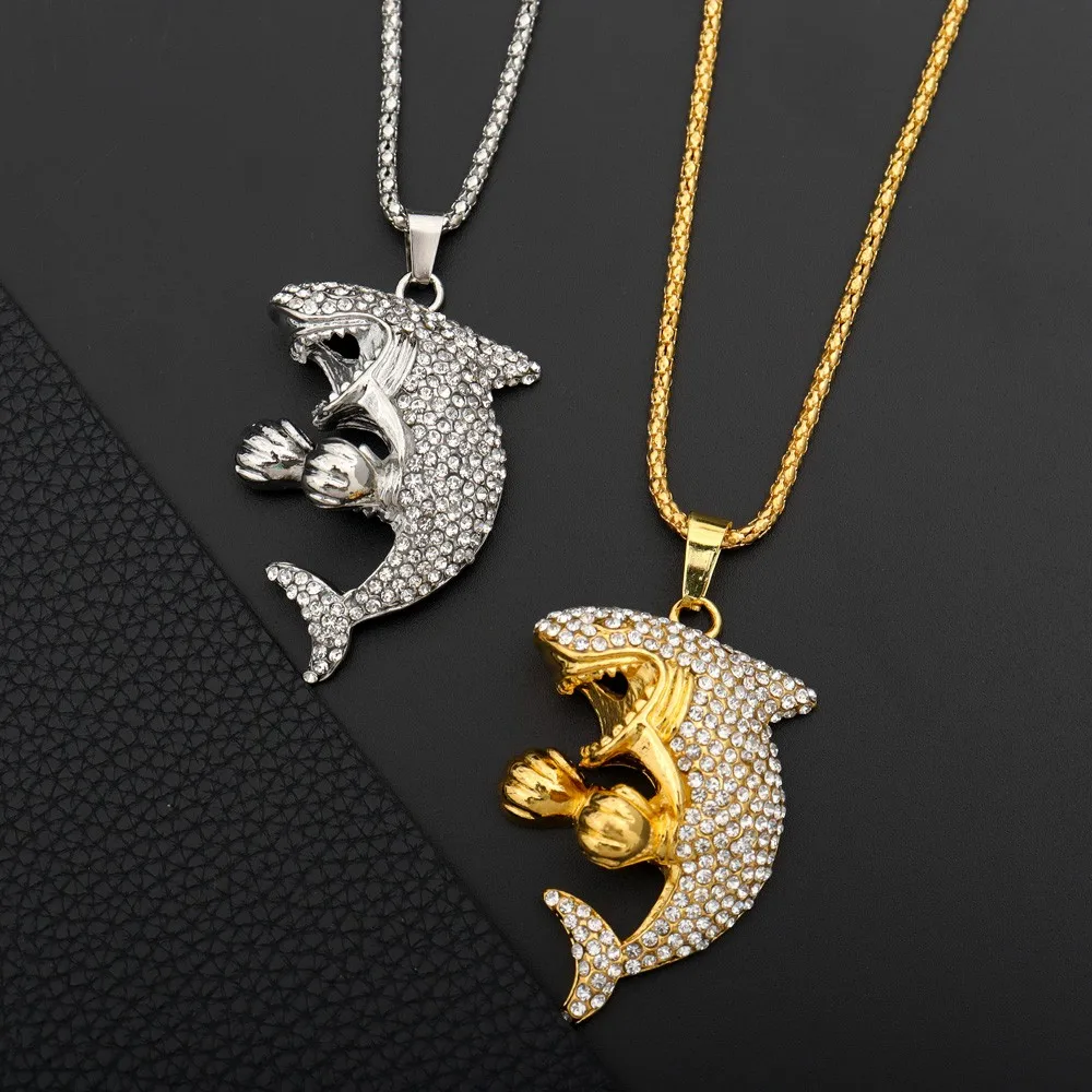 Цепочка с подвеской в стиле хип-хоп для мужчин и женщин