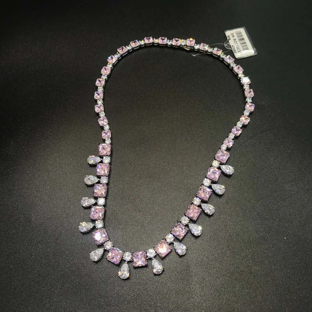 CSJ роскошное ожерелье из стерлингового серебра 925 пробы созданное изумрудом