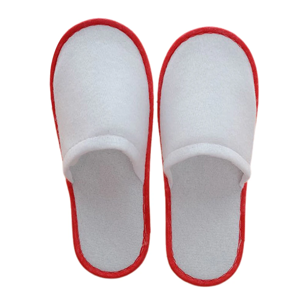

Footwear Disposable Slipper 10 Pairs Closed Toe Cotton Slippers Footwear Guest Home Sandals Hotel Men Women Shose