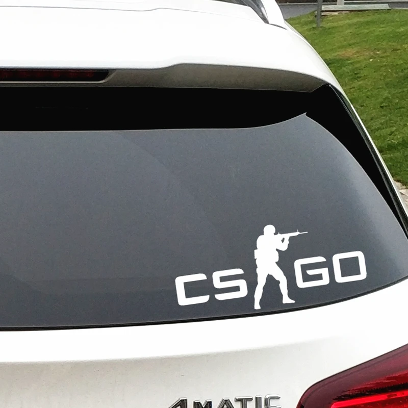 Фото Наклейки на автомобиль Counter Strike CS GO, светоотражающие наклейки для лобового стекла, бампера, багажника, мотоциклов, компьютерного корпуса CIVIC D2 №3