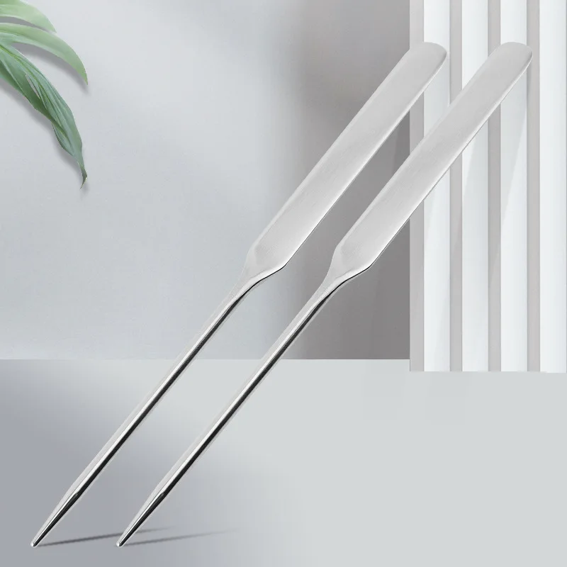 

Foundation Blending Needle Stainless Steel Makeup Nail Toner Spatula Multi Function Mixing Stick Foundation Cream Mixing Tool