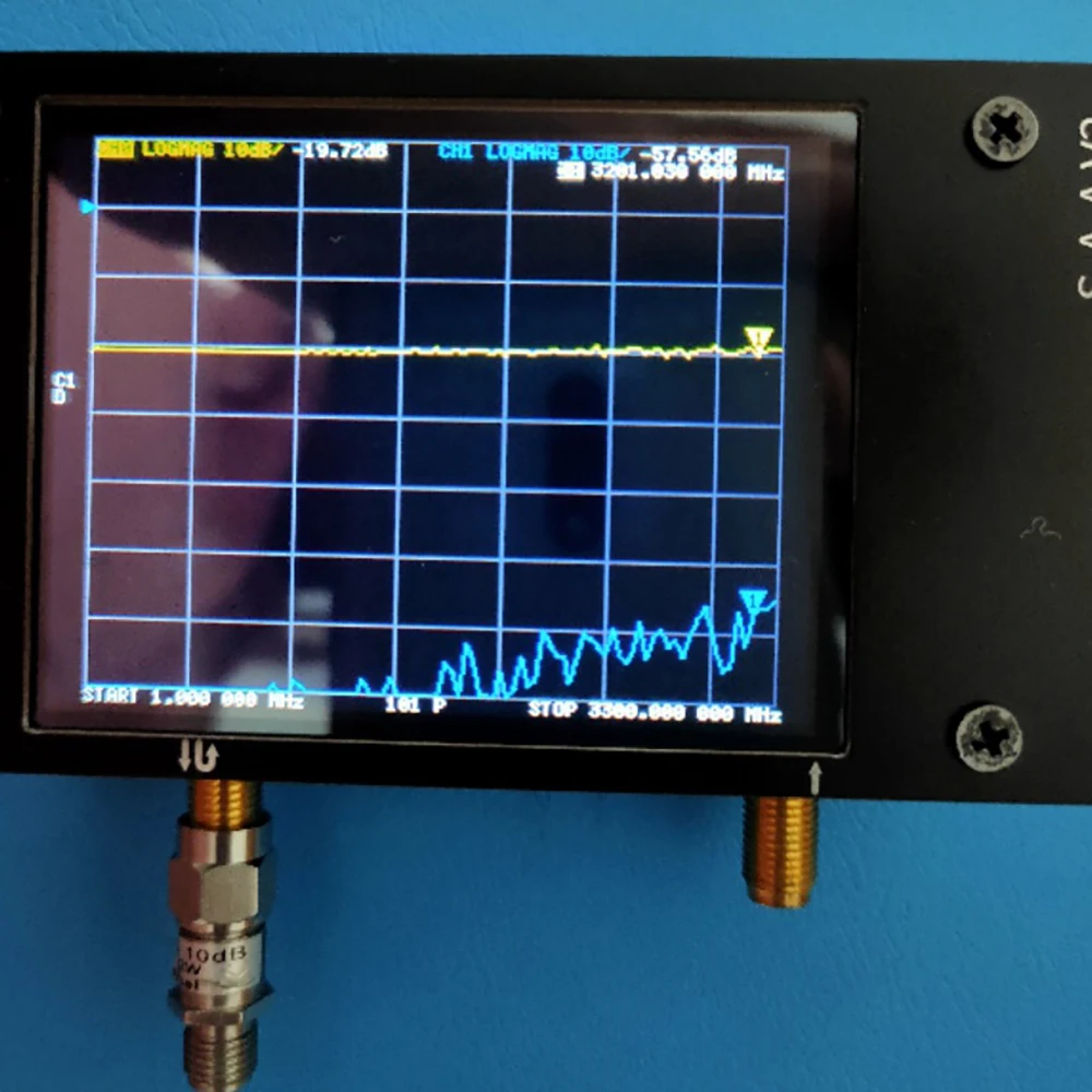 

NanoVNA SAA2N Antenna Analyzer Metal Case 3G 4inch Display 50KHz -3GHz Vector Network Analyzer HF VHF UHF Nano VNA