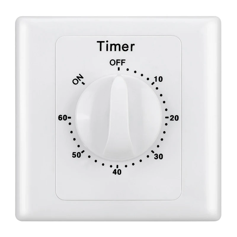 

60Mins New Household Equipments Countdown Timer Switch 10A Rotary Switch Timer Smart Light Switch Cover Smart Home Automation