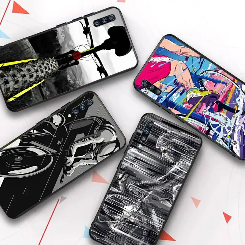 

BIKE Cycling Art Phone Case for Samsung Galaxy A 51 30s a71 Soft Silicone Cover for A21s A70 10 A30