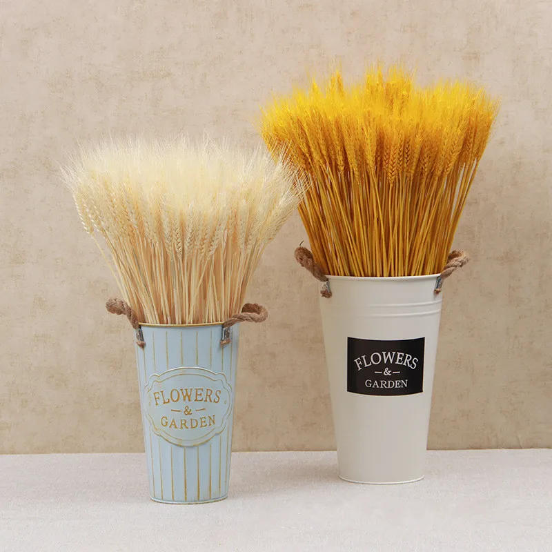 

100PCS Wheat Ears Barley Dried Flower Bouquet Ramadan Decoration 2023 Artificial Plants For Decoration Bridal Wedding Bouquet