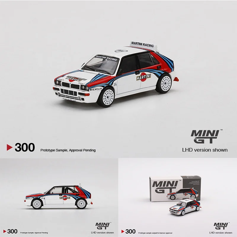 MINI GT 1:64 Delta HF интегрированная Эвола Коллекционная модель гоночного автомобиля из