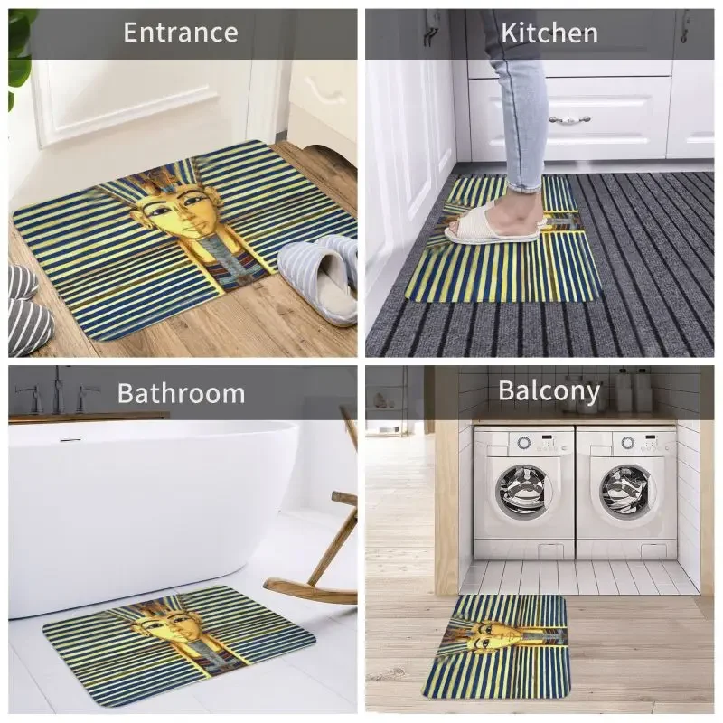 Pharaoh King Tut Gold Lapis напольная дверь ванная кухня коврики противоскользящий Египет
