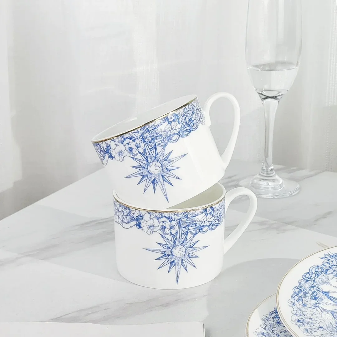 Аутентичная серия фирмы Glücksstern Knochen porсетанская кофта europäische leichte Luxus High-End-Buro