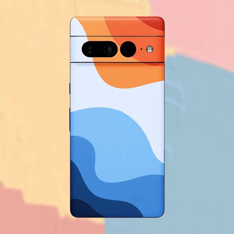 Красивая Простая цветная наклейка для Google Pixel 8 7 Pro 6 6pro 6A 5 3 Защитная пленка задней
