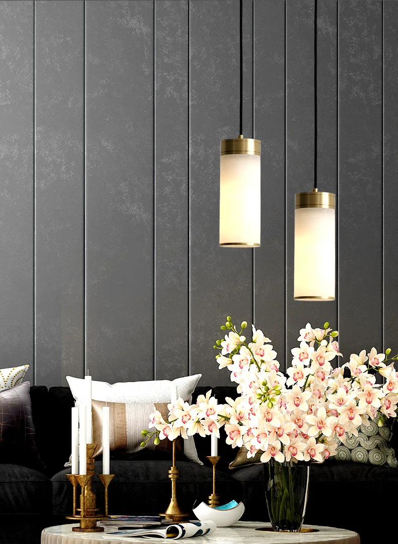 Роскошный садовый декор Нефритовый подвесной светильник шнур ламинат винтажный