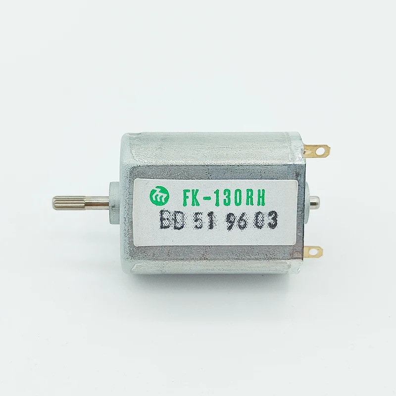 

Mabuchi FK-130RH-09490 Micro 130 Electric Motor DC 6V-12V 7000RPM Mini 20mm*15mm Splined Shaft Motor for Car AV CD DVD Device
