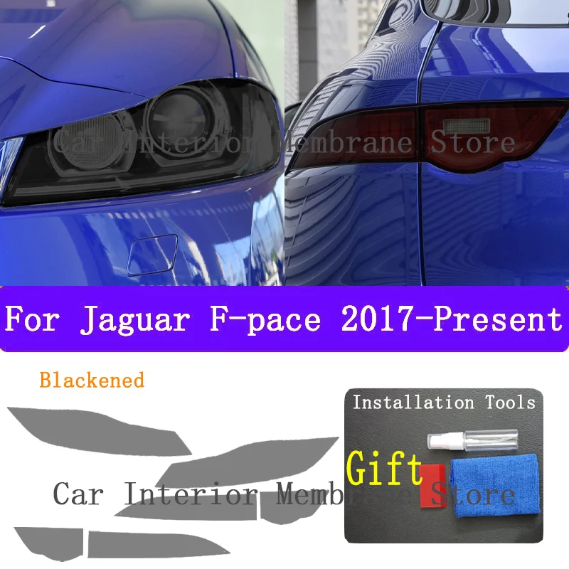 

Для автомобильной фары Jaguar F-Pace 2017-2020, передняя фара с защитой от царапин, тинт для фотолампы, аксессуары для ремонта, наклейка
