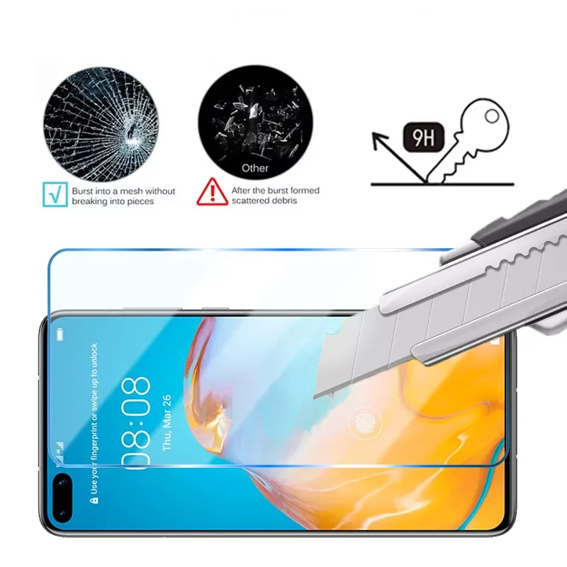 

Tempered Glass for Huawei p50 pro p30 p40 lite P20 Screen Protector for huawei p50 p30 P Smart Z S phone glass 2021 2019