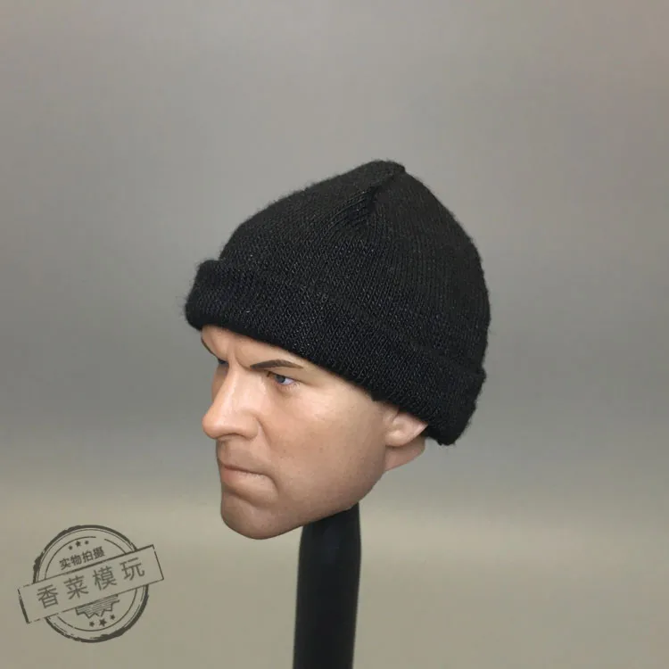 

1/6 Trend Modern Cold Hat Black Men and Women Doll Hat for 12 Inch Soldiers Clothing Accessories
