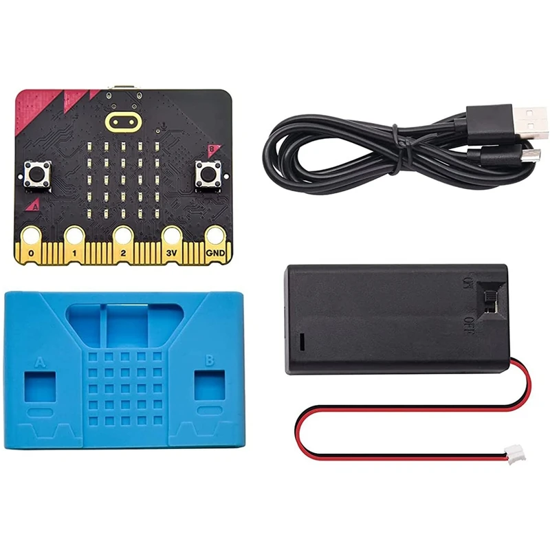 

Microbit Single Board V2 With Starter Kit And Protective Case,Built-In Speaker And Microphone. AI And Machine Learning