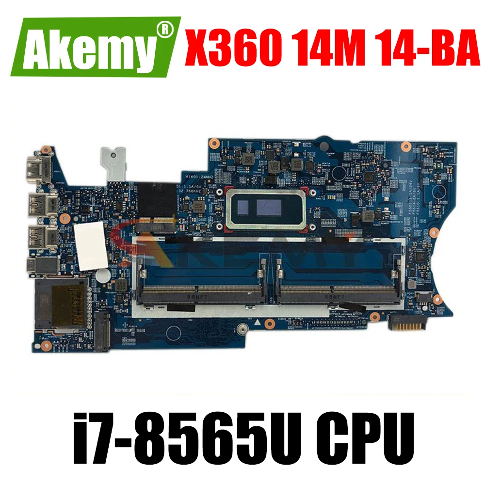 

18755-1 Mainboard For HP Pavilion X360 14M 14-BA Laptop Motherboard With Intel i7-8565U CPU DDR4 448.0C212.001 100% Fully Tested