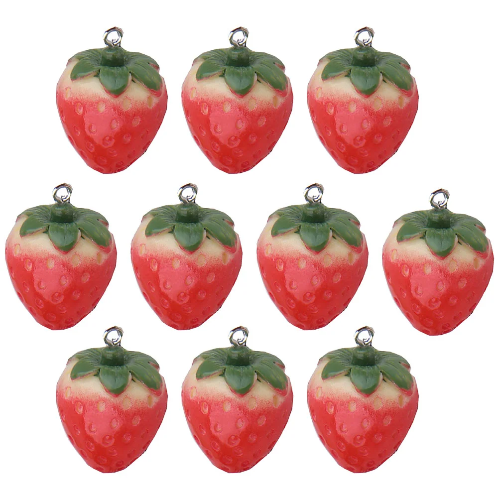 

Подвеска для ключей с 3 бусинами в виде клубники