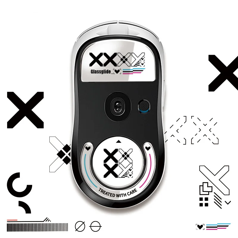 

Glass Mouse Skates Glide Feet Pads Mouse Feet Sticker for Logitech GPW GPX Wireless Gaming Mouse Rounded Curved Edges