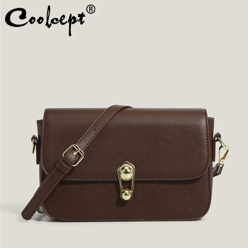 

Coolcept 2023 New Ins Style Cross Body Bag Pu Leather Simple Winter Women'S Pouch Daily High End Female Armpit Bags