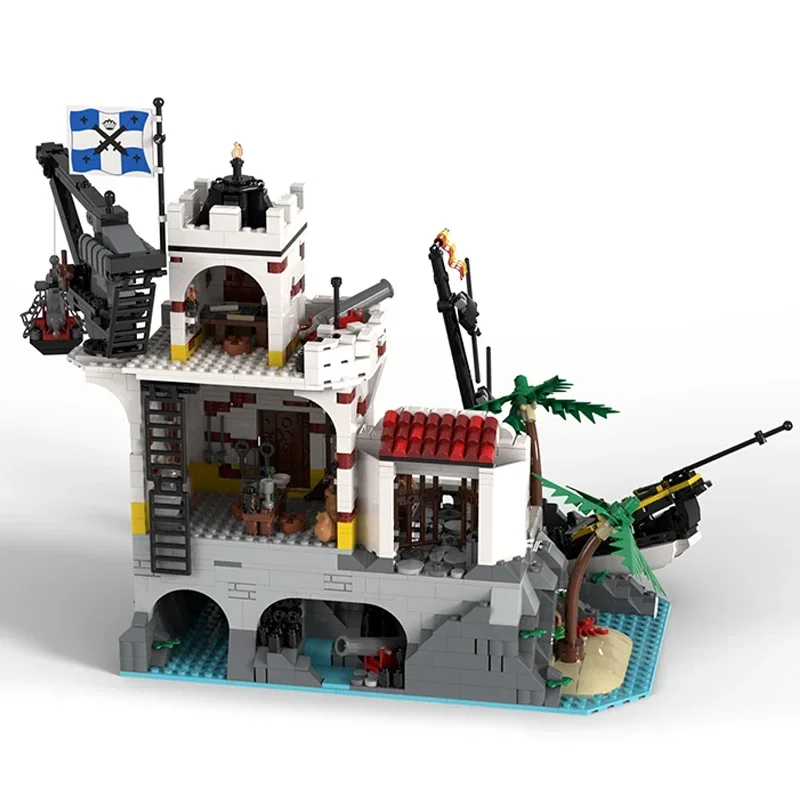 Moc строительные кирпичи модель замка Eldorado корабль венок фортец технология