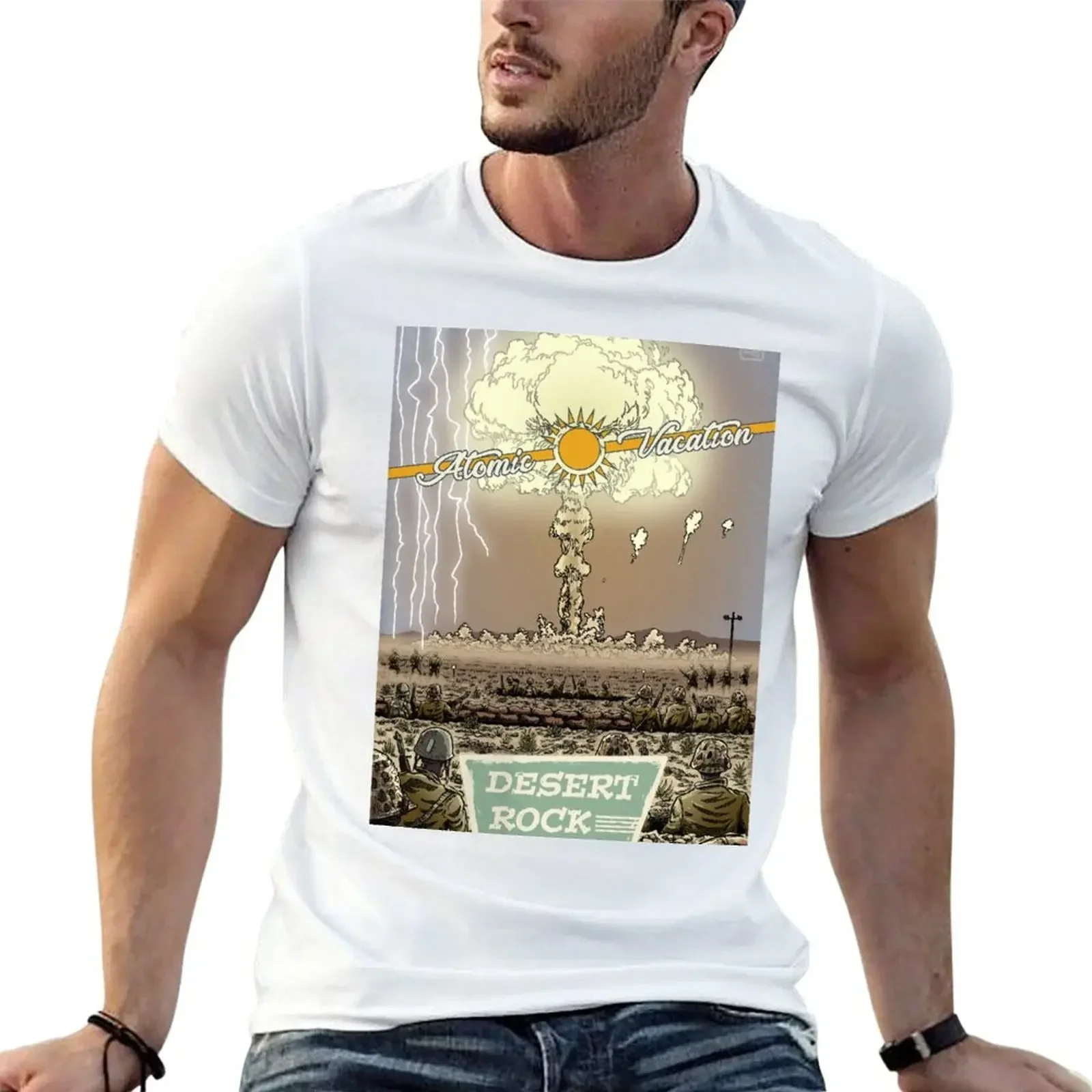 Футболка Atomic Vacation at Desert Rock одежда в стиле хиппи летний топ уличная милая мужские