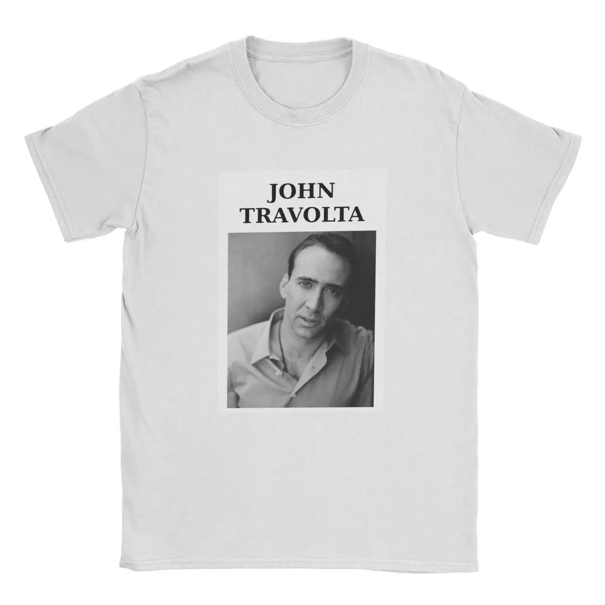 

Nicolas Cage Face T-Shirt Men Casual Cotton Tees O Neck Short Sleeve T Shirts New Arrival Tops