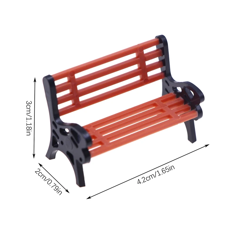 Миниатюрная Садовая Скамейка В Масштабе 1:12 Складной Двойной Стул Аксессуары Для